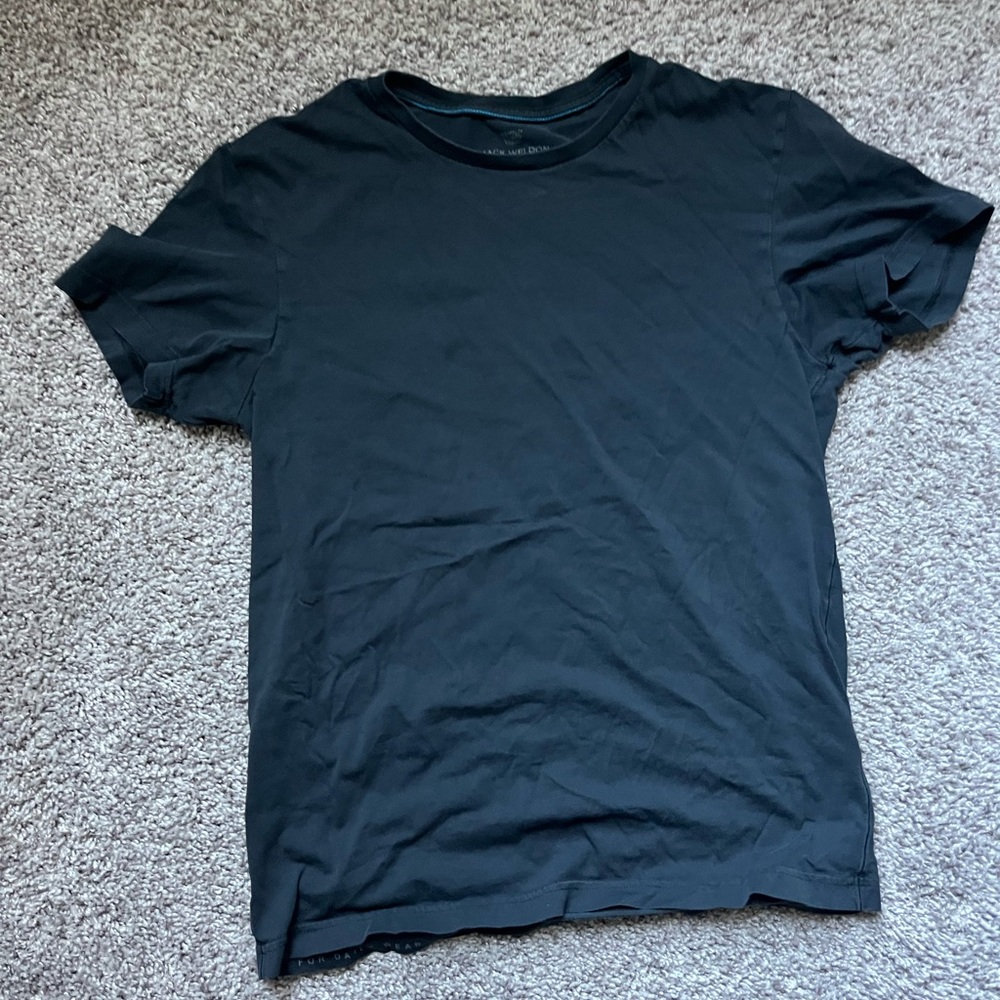 Mack Weldon Black Pima Crew Neck T-Shirt - Picture 2 of 4